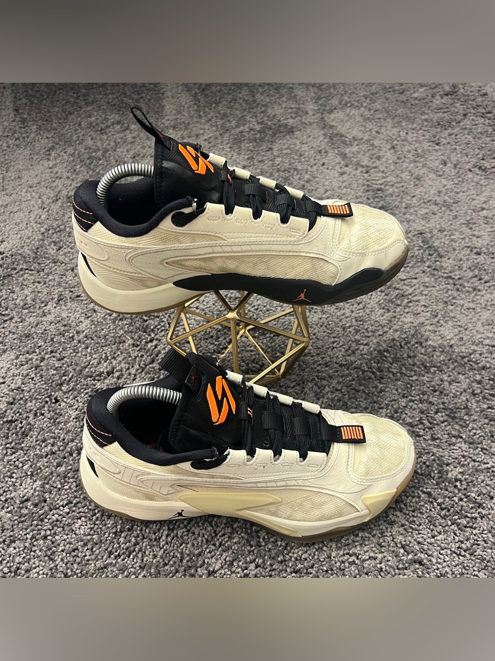 Jordan Luka 2 Shoes Size 6.5Y Neutral (GS) Coconut Milk Fossil Lemon Drop Black